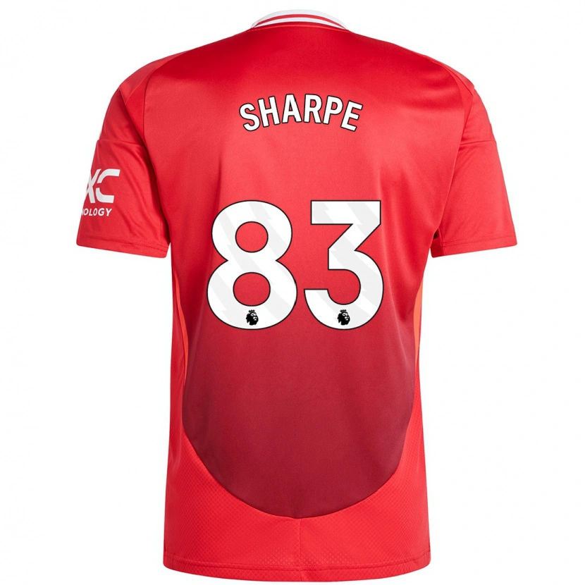 Danxen Barn Malachi Sharpe #83 Knallrødt Hjemmetrøye Drakt Trøye 2024/25 Skjorter T-Skjorte