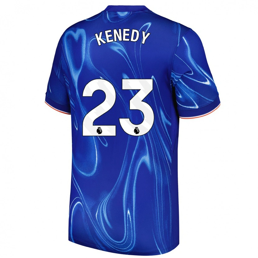 Danxen Barn Robert Kenedy #23 Blå Hvit Hjemmetrøye Drakt Trøye 2024/25 Skjorter T-Skjorte