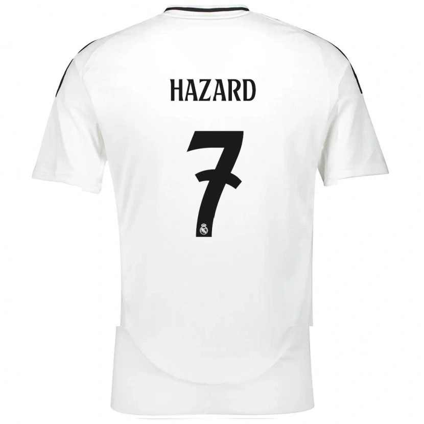 Danxen Barn Eden Hazard #7 Hvit Hjemmetrøye Drakt Trøye 2024/25 Skjorter T-Skjorte