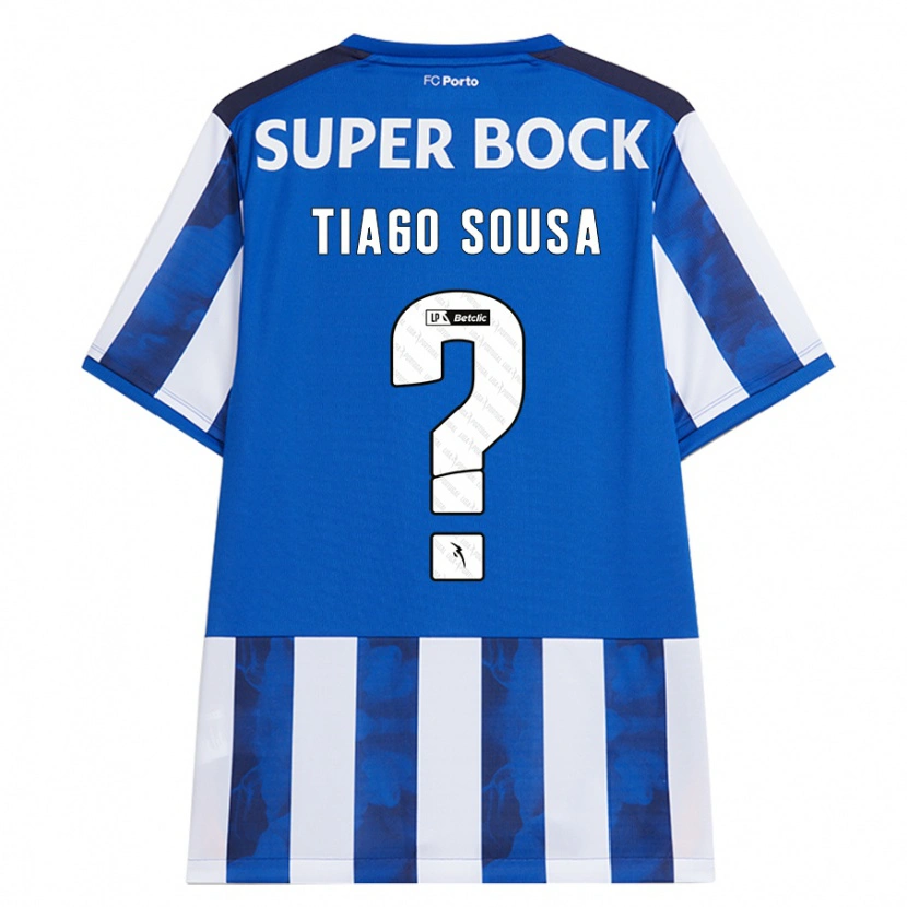 Danxen Barn Tiago Sousa #0 Blå Hvit Hjemmetrøye Drakt Trøye 2024/25 Skjorter T-Skjorte