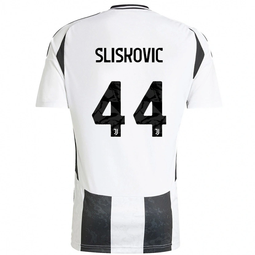 Danxen Barn Gloria Slišković #44 Hvit Svart Hjemmetrøye Drakt Trøye 2024/25 Skjorter T-Skjorte
