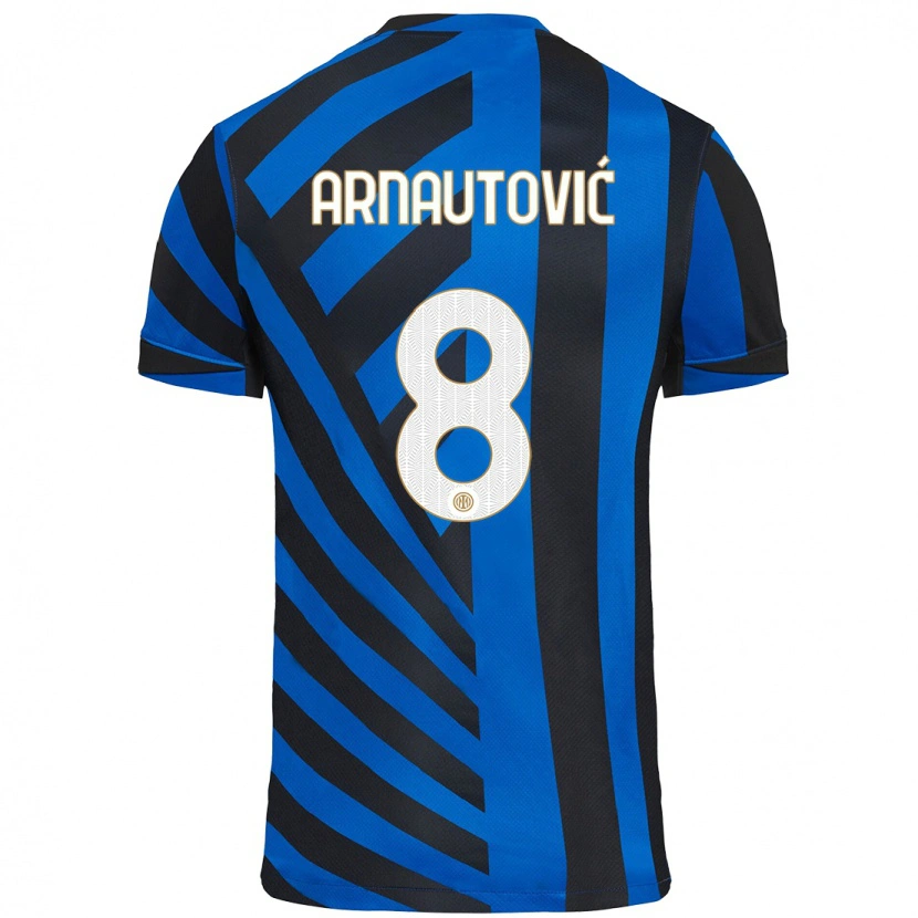 Danxen Barn Marko Arnautovic #8 Blå Svart Hjemmetrøye Drakt Trøye 2024/25 Skjorter T-Skjorte