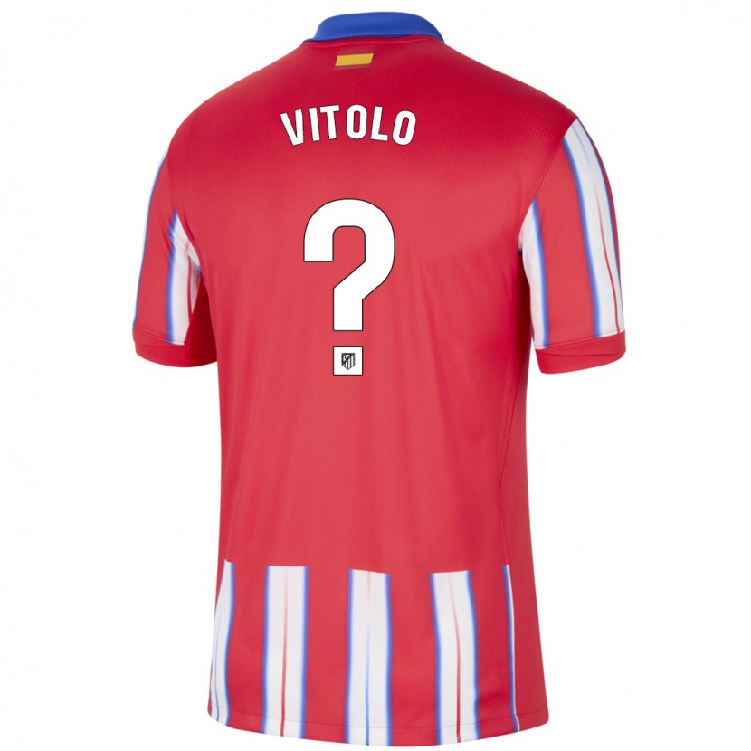 Danxen Barn Vitolo #0 Rød Hvit Blå Hjemmetrøye Drakt Trøye 2024/25 Skjorter T-Skjorte