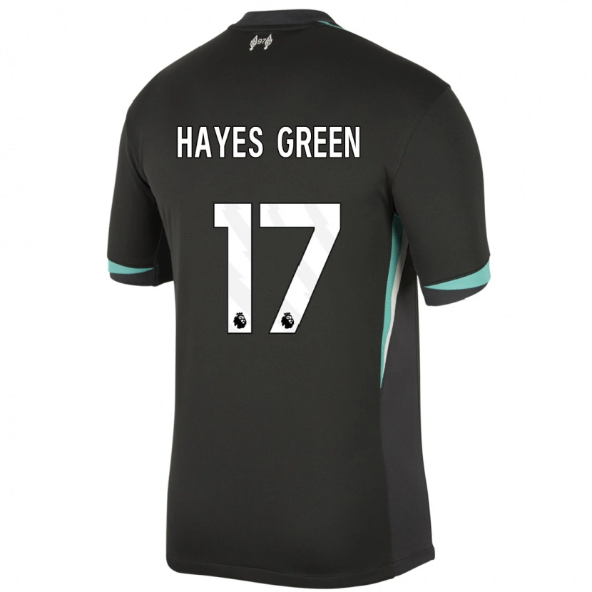 Danxen Barn Charlie Hayes-Green #17 Svart Antrasitt Hvit Bortetrøye Drakt Trøye 2024/25 Skjorter T-Skjorte