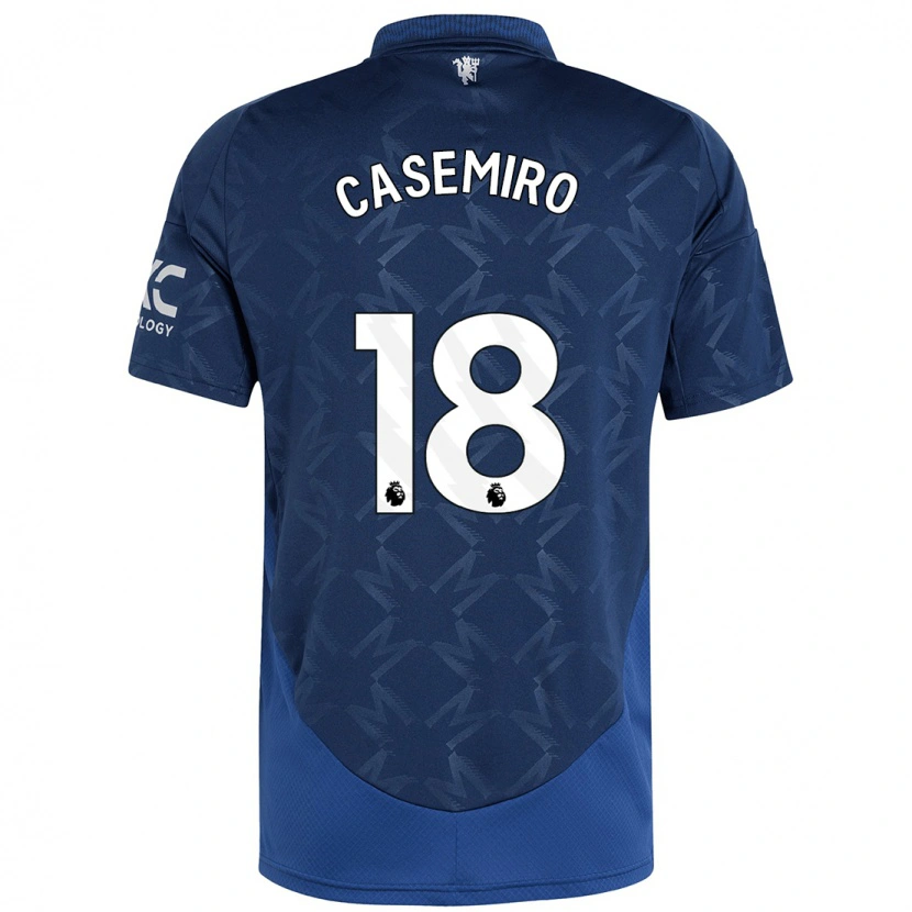Danxen Barn Casemiro #18 Indigo Bortetrøye Drakt Trøye 2024/25 Skjorter T-Skjorte