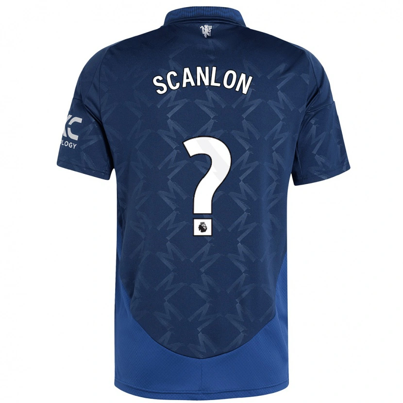 Danxen Barn Luca Scanlon #0 Indigo Bortetrøye Drakt Trøye 2024/25 Skjorter T-Skjorte