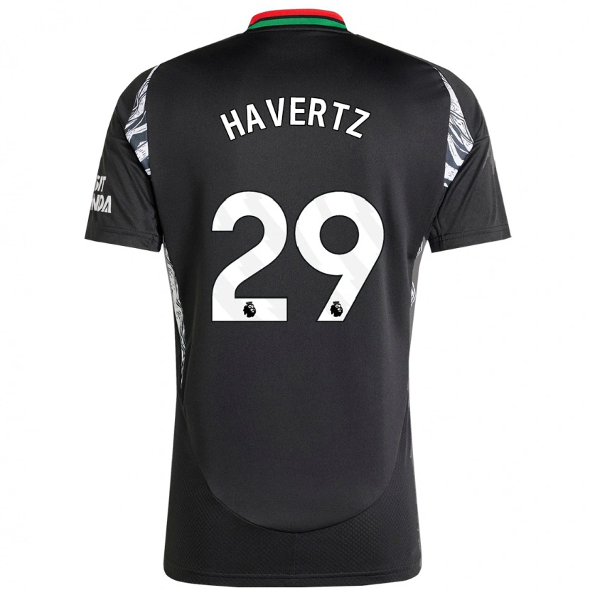 Danxen Barn Kai Havertz #29 Svart Bortetrøye Drakt Trøye 2024/25 Skjorter T-Skjorte