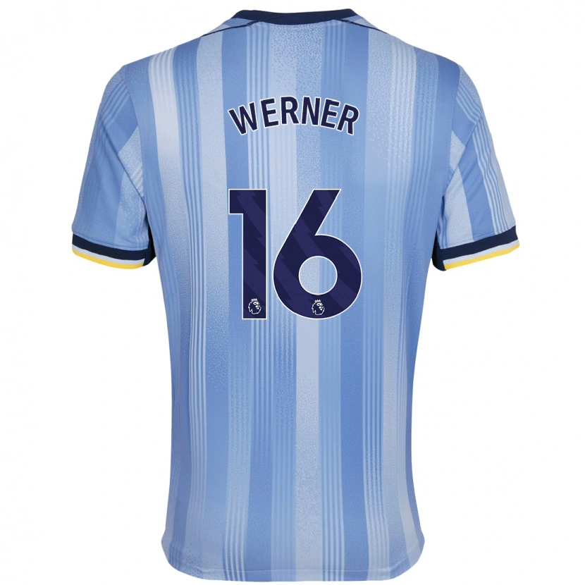 Danxen Barn Timo Werner #16 Lyseblått Bortetrøye Drakt Trøye 2024/25 Skjorter T-Skjorte