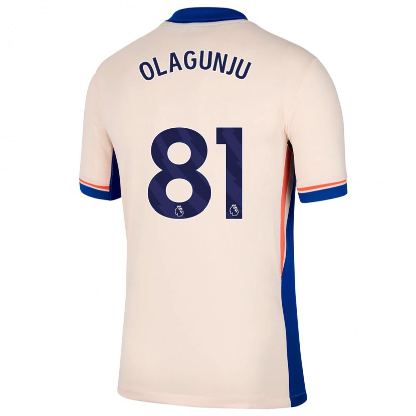 Danxen Barn Saheed Olagunju #81 Lys Beige Bortetrøye Drakt Trøye 2024/25 Skjorter T-Skjorte