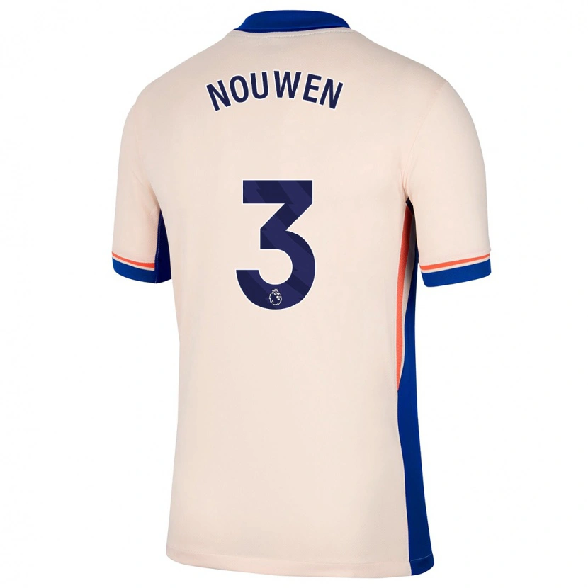 Danxen Barn Aniek Nouwen #3 Lys Beige Bortetrøye Drakt Trøye 2024/25 Skjorter T-Skjorte