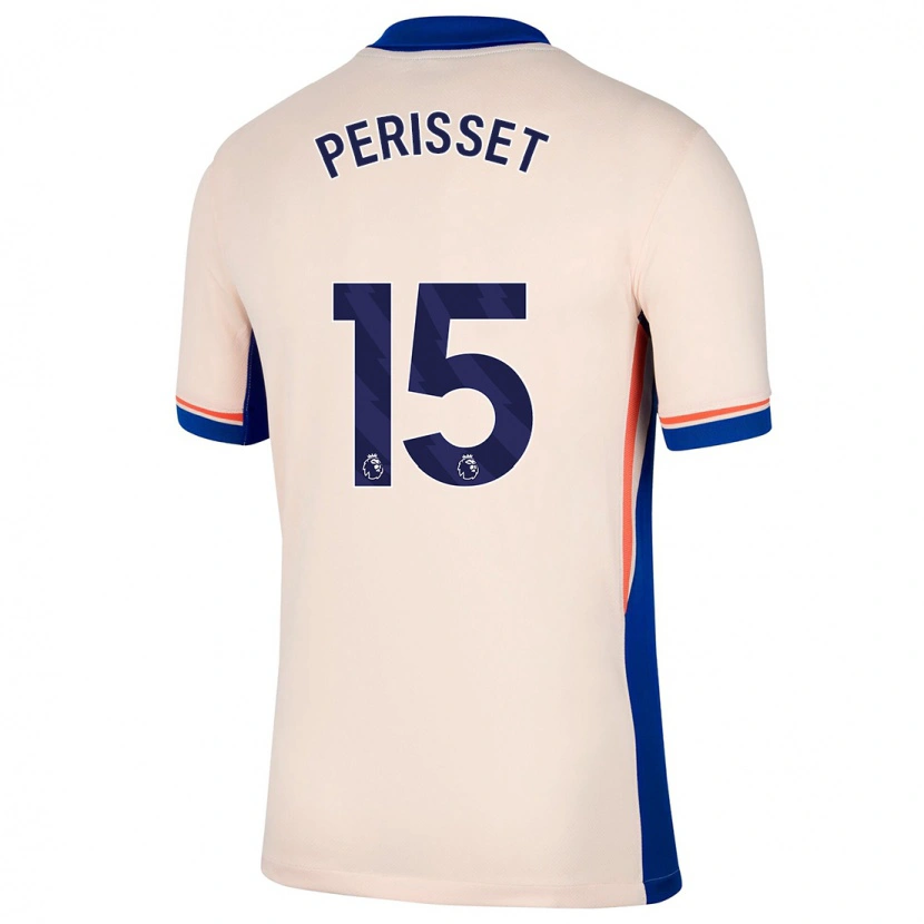 Danxen Barn Ève Périsset #15 Lys Beige Bortetrøye Drakt Trøye 2024/25 Skjorter T-Skjorte