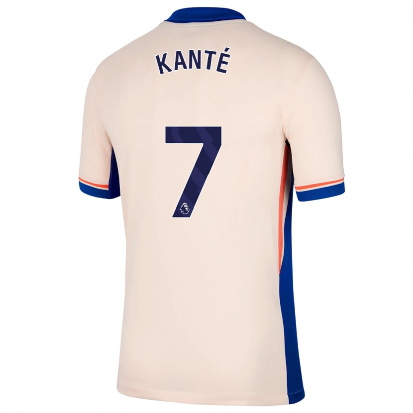 Danxen Barn N'golo Kante #7 Lys Beige Bortetrøye Drakt Trøye 2024/25 Skjorter T-Skjorte