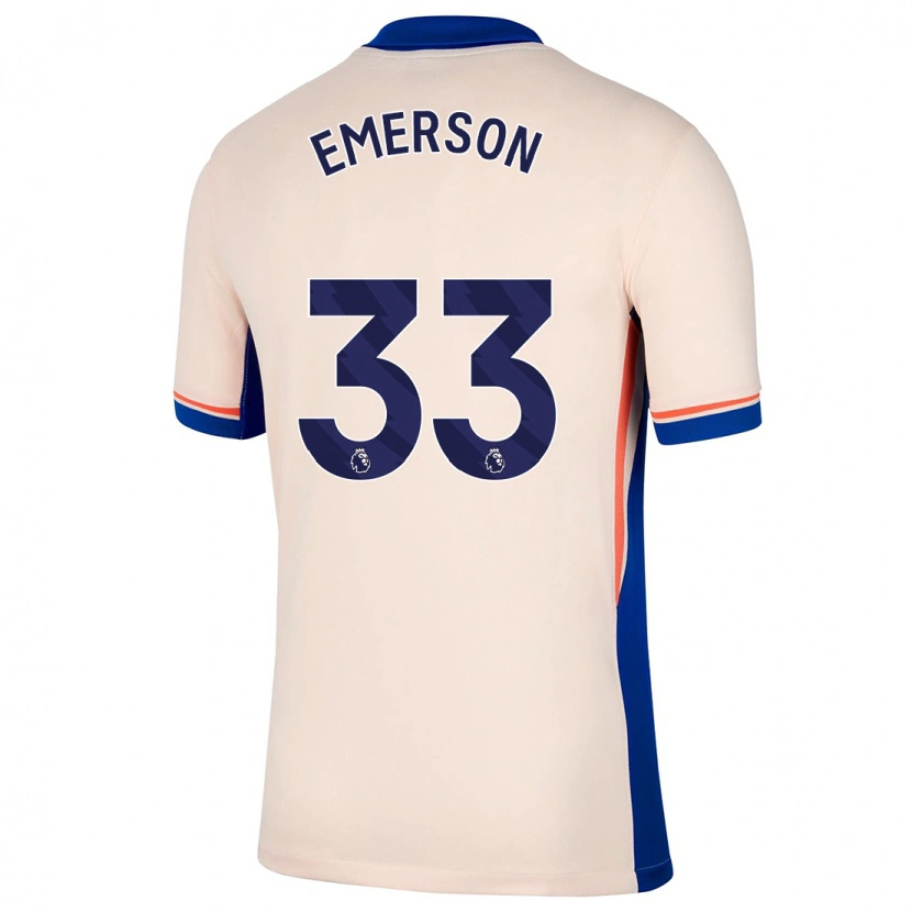Danxen Barn Emerson #33 Lys Beige Bortetrøye Drakt Trøye 2024/25 Skjorter T-Skjorte
