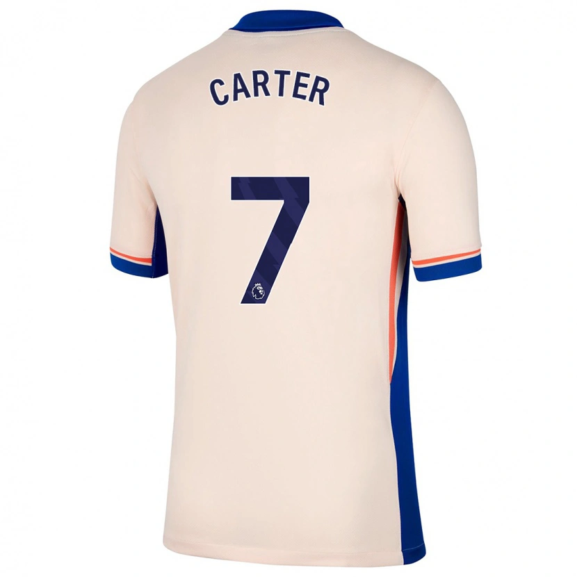 Danxen Barn Jessica Carter #7 Lys Beige Bortetrøye Drakt Trøye 2024/25 Skjorter T-Skjorte