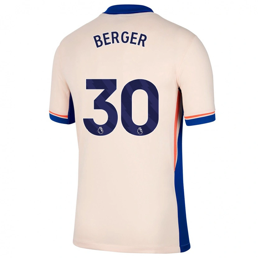 Danxen Barn Ann-Katrin Berger #30 Lys Beige Bortetrøye Drakt Trøye 2024/25 Skjorter T-Skjorte