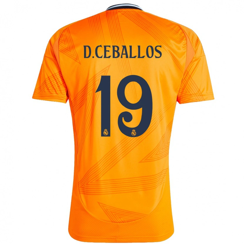Danxen Barn Dani Ceballos #19 Oransje Bortetrøye Drakt Trøye 2024/25 Skjorter T-Skjorte
