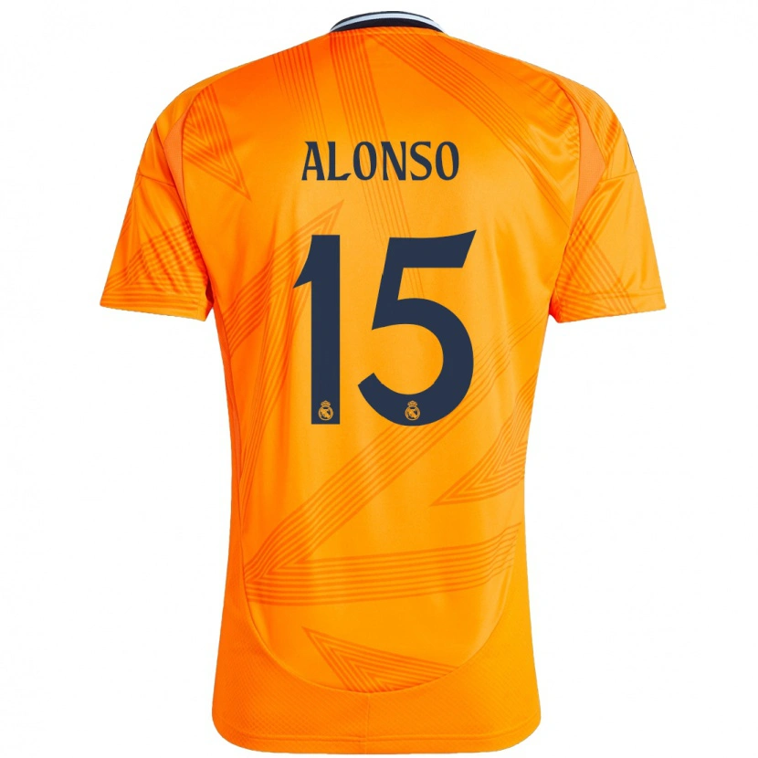 Danxen Barn Borja Alonso #15 Oransje Bortetrøye Drakt Trøye 2024/25 Skjorter T-Skjorte