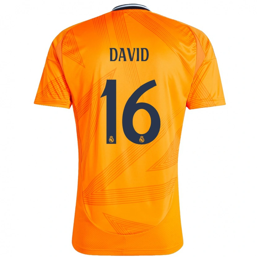 Danxen Barn Antonio David #16 Oransje Bortetrøye Drakt Trøye 2024/25 Skjorter T-Skjorte