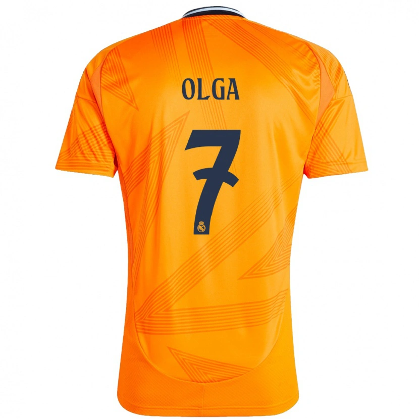 Danxen Barn Olga Carmona #7 Oransje Bortetrøye Drakt Trøye 2024/25 Skjorter T-Skjorte