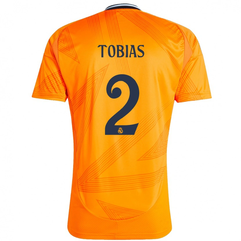 Danxen Barn Vinícius Tobias #2 Oransje Bortetrøye Drakt Trøye 2024/25 Skjorter T-Skjorte