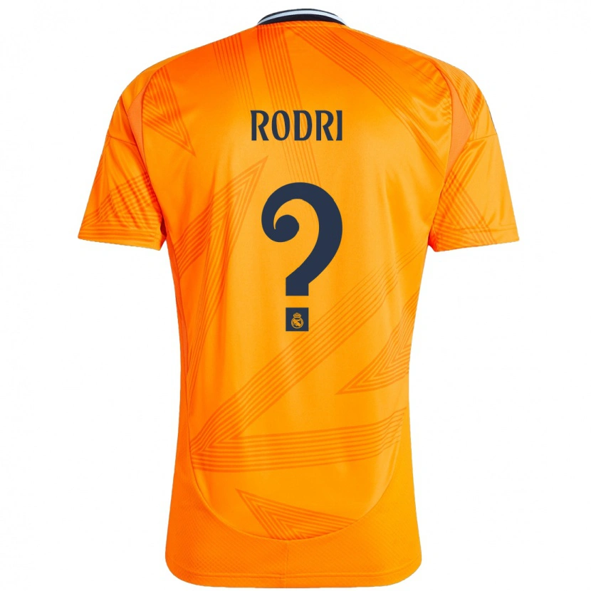 Danxen Barn Rodri #0 Oransje Bortetrøye Drakt Trøye 2024/25 Skjorter T-Skjorte
