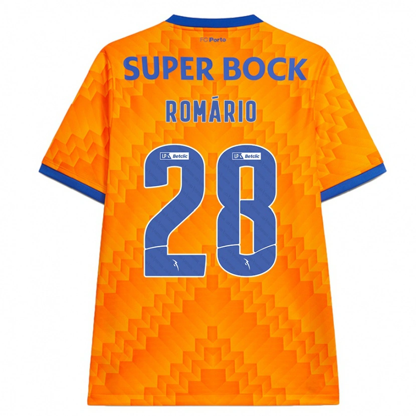 Danxen Barn Romário Baró #28 Oransje Bortetrøye Drakt Trøye 2024/25 Skjorter T-Skjorte