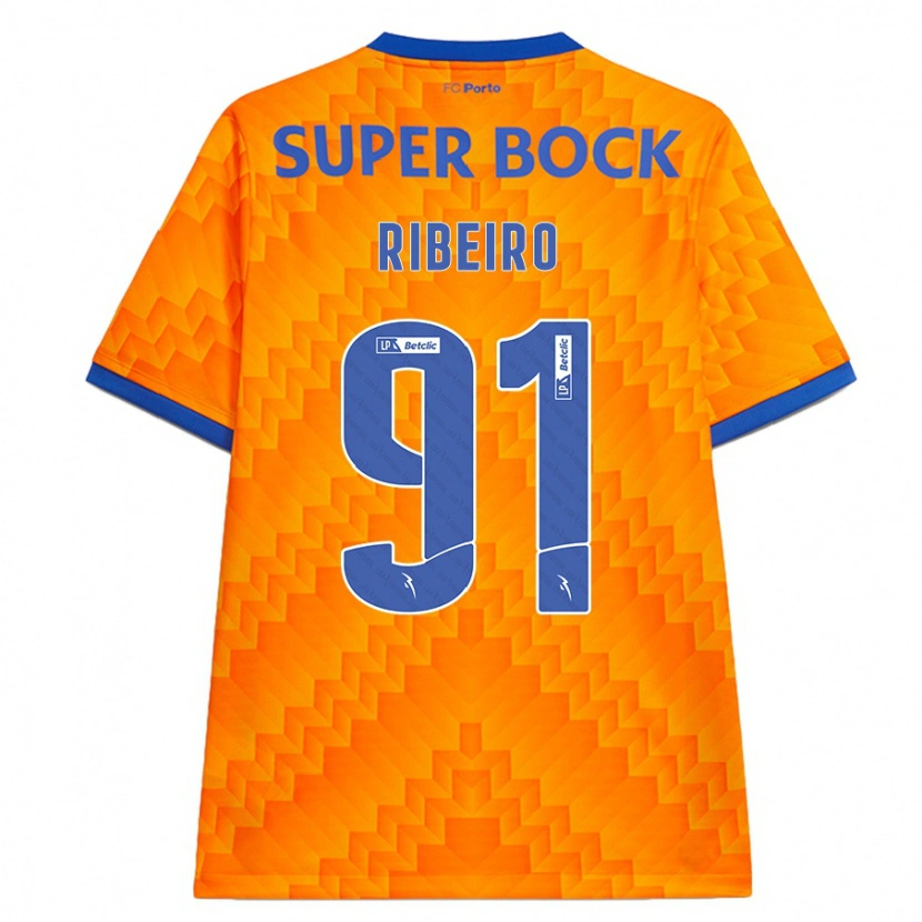 Danxen Barn Gonçalo Ribeiro #91 Oransje Bortetrøye Drakt Trøye 2024/25 Skjorter T-Skjorte