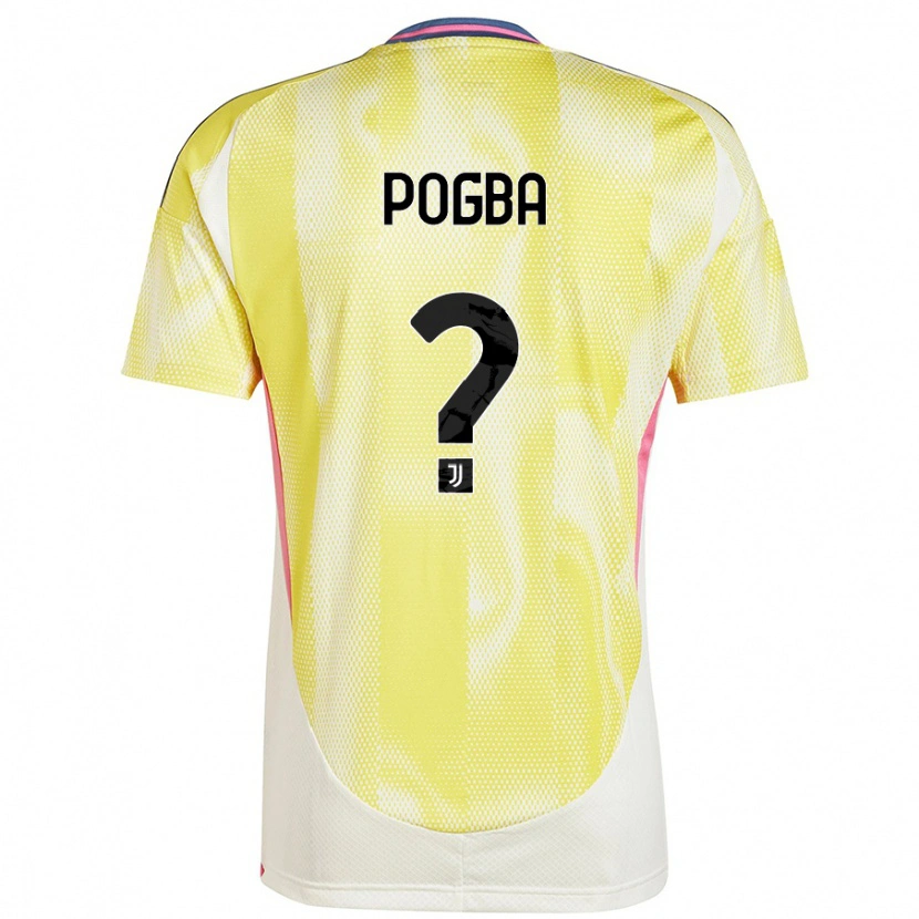 Danxen Barn Paul Pogba #0 Solgul Bortetrøye Drakt Trøye 2024/25 Skjorter T-Skjorte