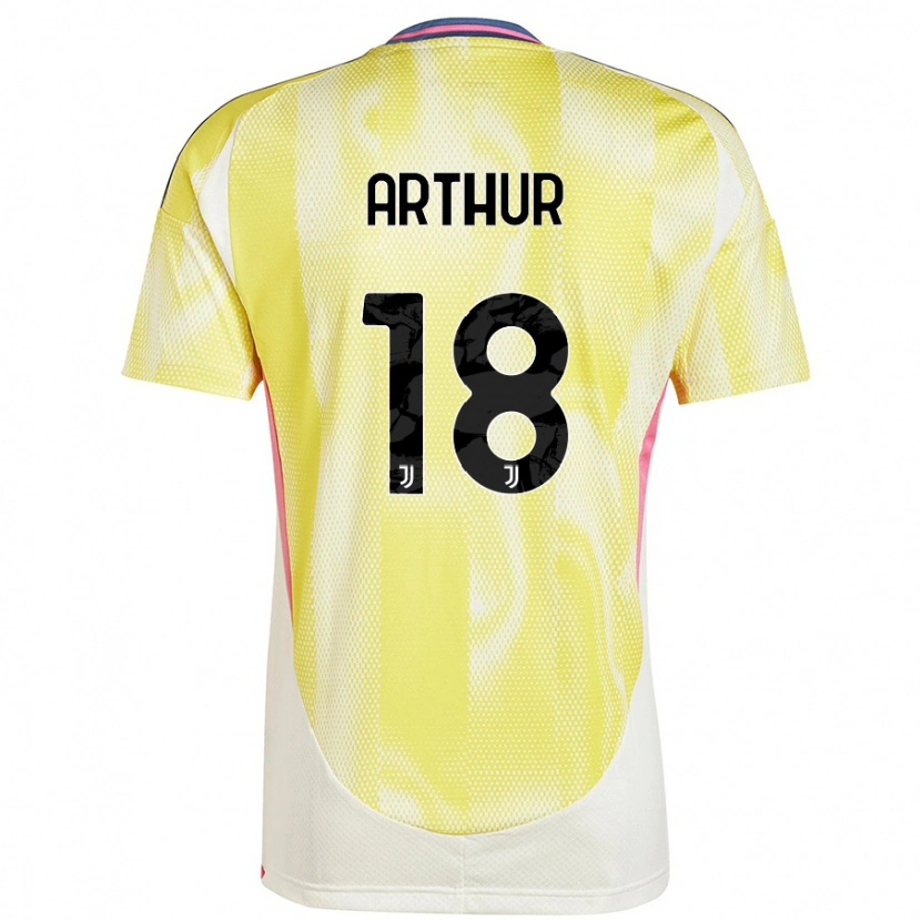 Danxen Barn Arthur Melo #18 Solgul Bortetrøye Drakt Trøye 2024/25 Skjorter T-Skjorte