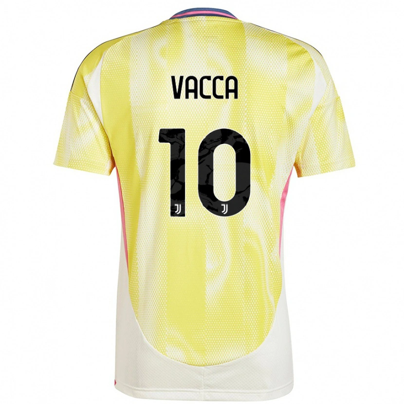 Danxen Barn Alessio Vacca #10 Solgul Bortetrøye Drakt Trøye 2024/25 Skjorter T-Skjorte