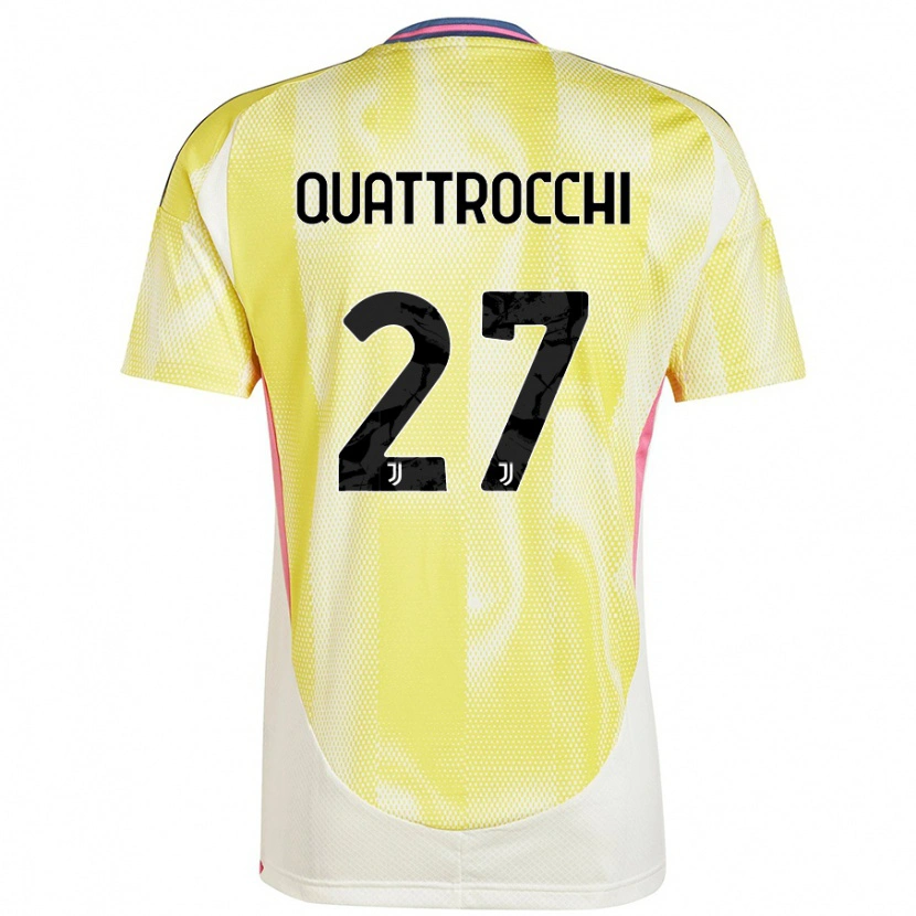 Danxen Barn Juan Ignacio Quattrocchi #27 Solgul Bortetrøye Drakt Trøye 2024/25 Skjorter T-Skjorte