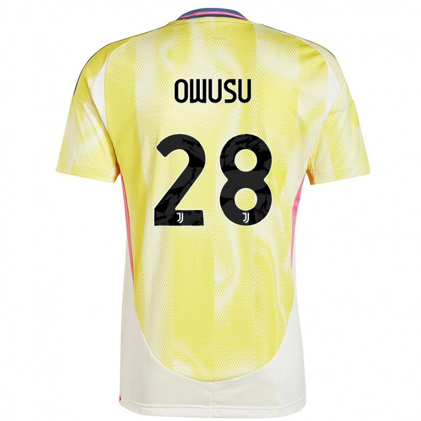 Danxen Barn Augusto Owusu #28 Solgul Bortetrøye Drakt Trøye 2024/25 Skjorter T-Skjorte