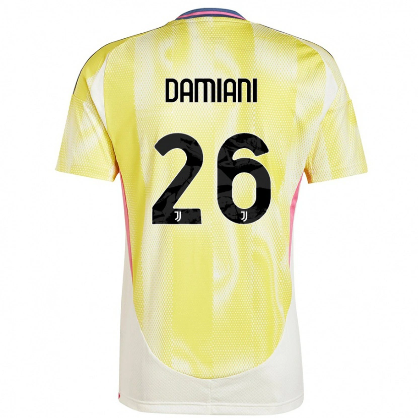 Danxen Barn Samuele Damiani #26 Solgul Bortetrøye Drakt Trøye 2024/25 Skjorter T-Skjorte