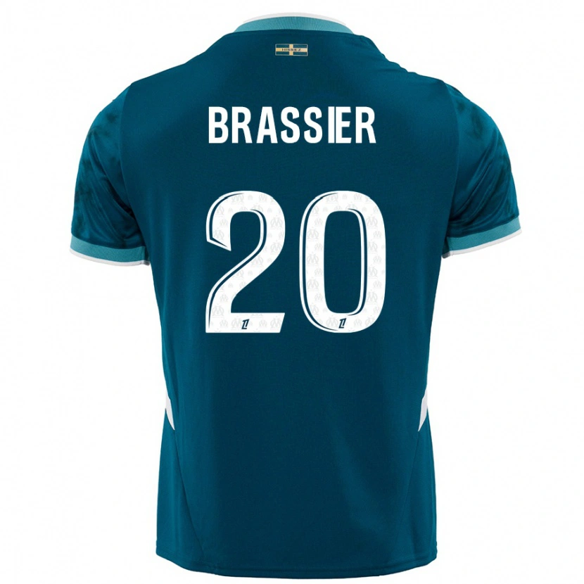 Danxen Barn Lilian Brassier #20 Turkis Blå Bortetrøye Drakt Trøye 2024/25 Skjorter T-Skjorte