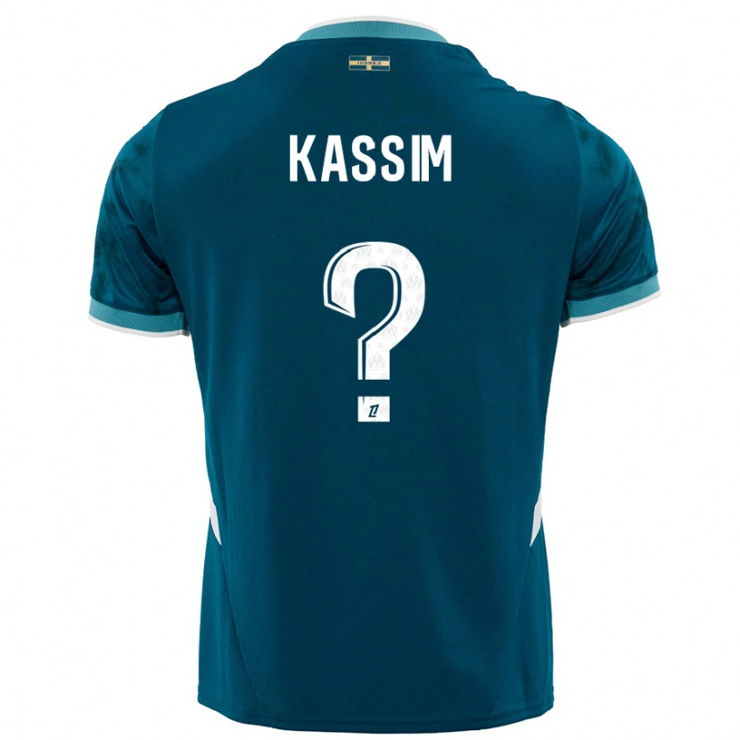 Danxen Barn Kassim Abdallah #0 Turkis Blå Bortetrøye Drakt Trøye 2024/25 Skjorter T-Skjorte