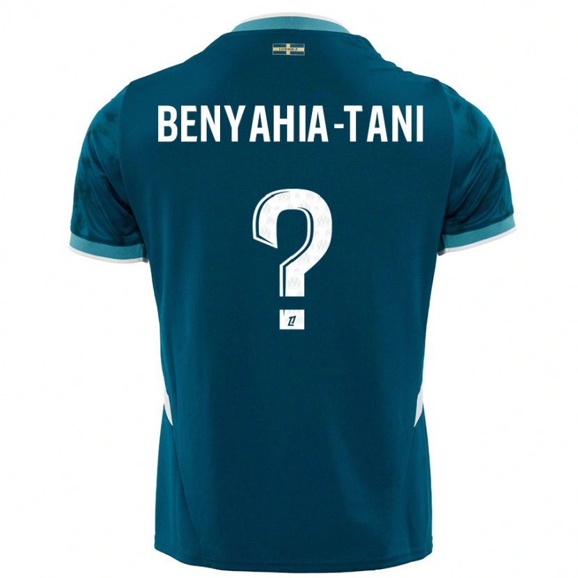 Danxen Barn Aylan Benyahia-Tani #0 Turkis Blå Bortetrøye Drakt Trøye 2024/25 Skjorter T-Skjorte