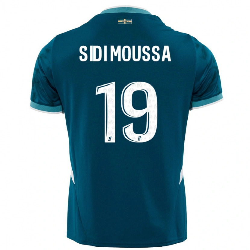 Danxen Barn Salima Sidi Moussa #19 Turkis Blå Bortetrøye Drakt Trøye 2024/25 Skjorter T-Skjorte
