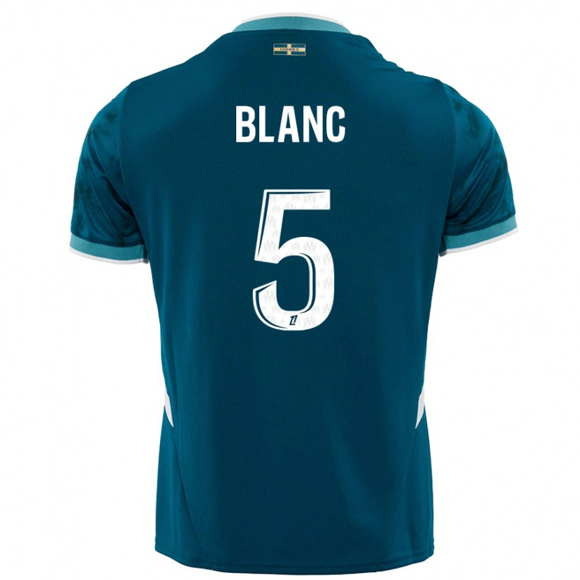 Danxen Barn Amandine Blanc #5 Turkis Blå Bortetrøye Drakt Trøye 2024/25 Skjorter T-Skjorte