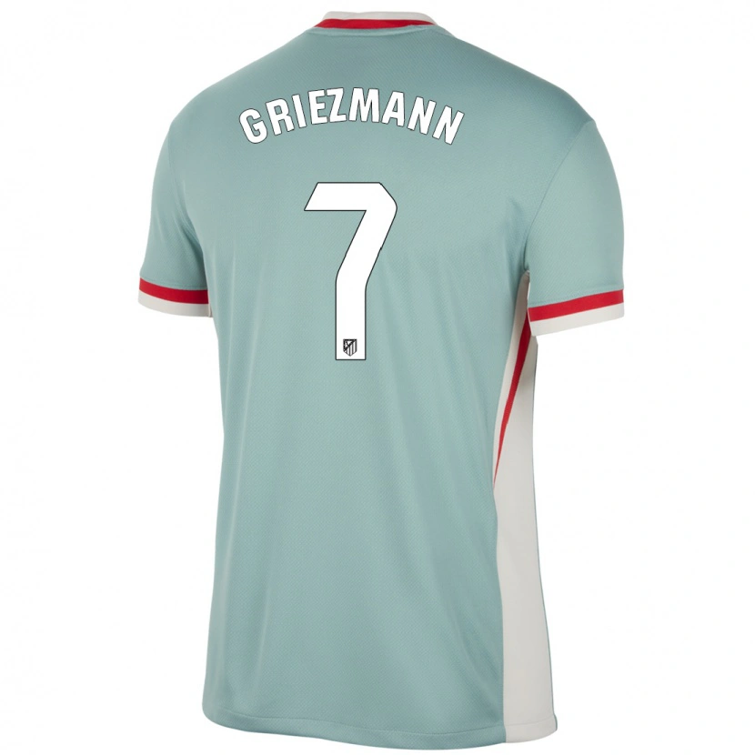 Danxen Barn Antoine Griezmann #7 Lys Beige Blå Bortetrøye Drakt Trøye 2024/25 Skjorter T-Skjorte