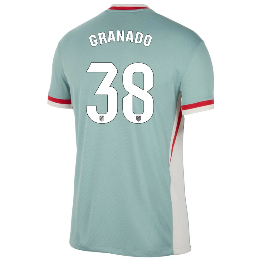 Danxen Barn Adrian Granado #38 Lys Beige Blå Bortetrøye Drakt Trøye 2024/25 Skjorter T-Skjorte