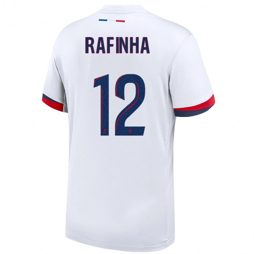 Danxen Barn Rafinha #12 Hvit Blå Rød Bortetrøye Drakt Trøye 2024/25 Skjorter T-Skjorte