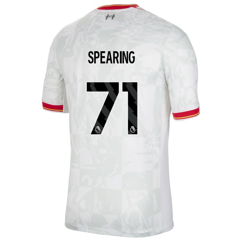 Danxen Barn Jay Spearing #71 Hvit Rød Svart Tredje Sett Drakt Trøye 2024/25 Skjorter T-Skjorte