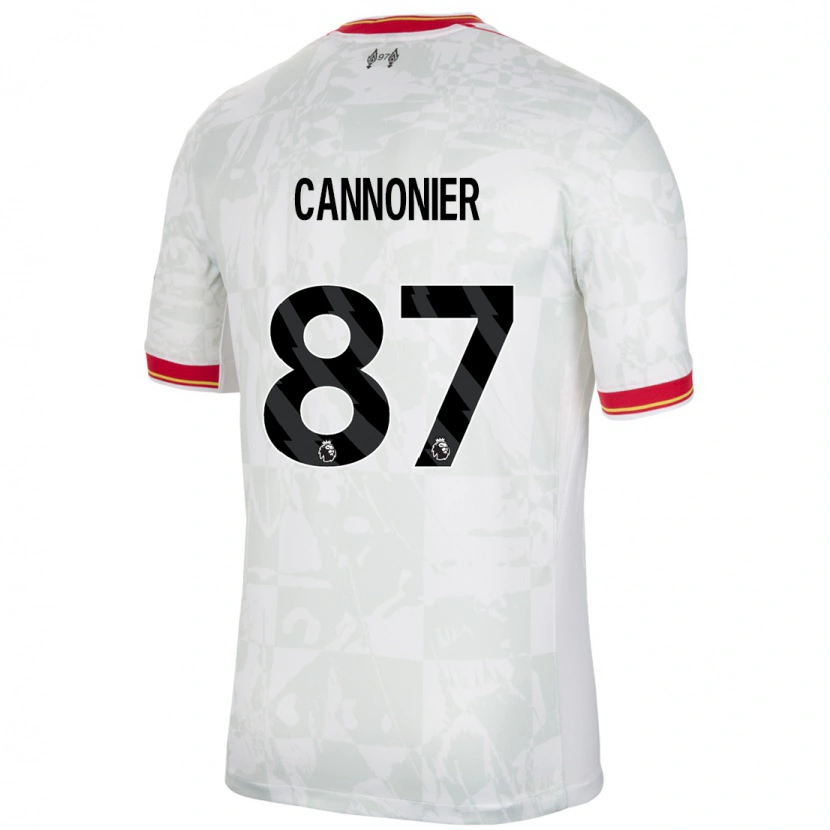 Danxen Barn Oakley Cannonier #87 Hvit Rød Svart Tredje Sett Drakt Trøye 2024/25 Skjorter T-Skjorte