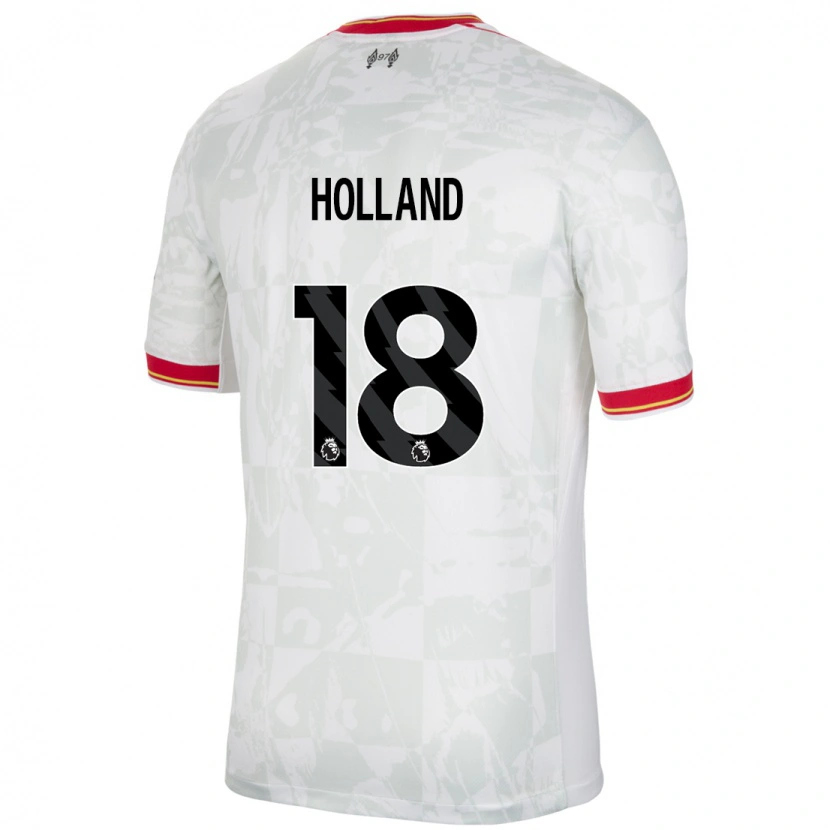Danxen Barn Ceri Holland #18 Hvit Rød Svart Tredje Sett Drakt Trøye 2024/25 Skjorter T-Skjorte