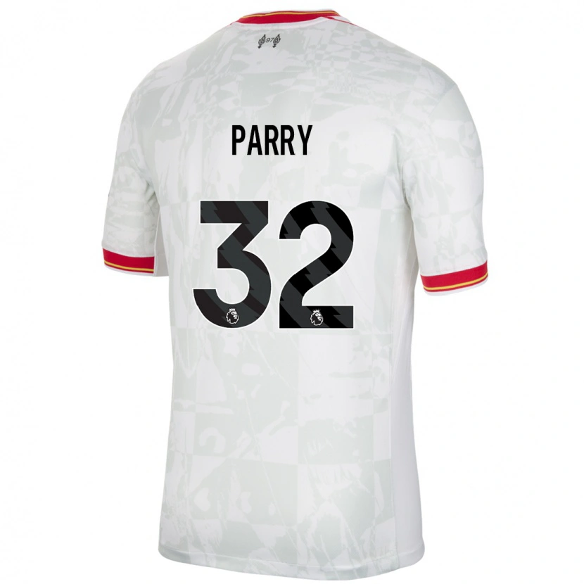 Danxen Barn Lucy Parry #32 Hvit Rød Svart Tredje Sett Drakt Trøye 2024/25 Skjorter T-Skjorte