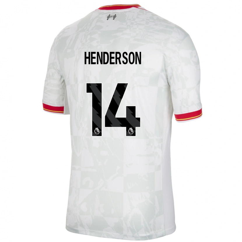Danxen Barn Henderson #14 Hvit Rød Svart Tredje Sett Drakt Trøye 2024/25 Skjorter T-Skjorte