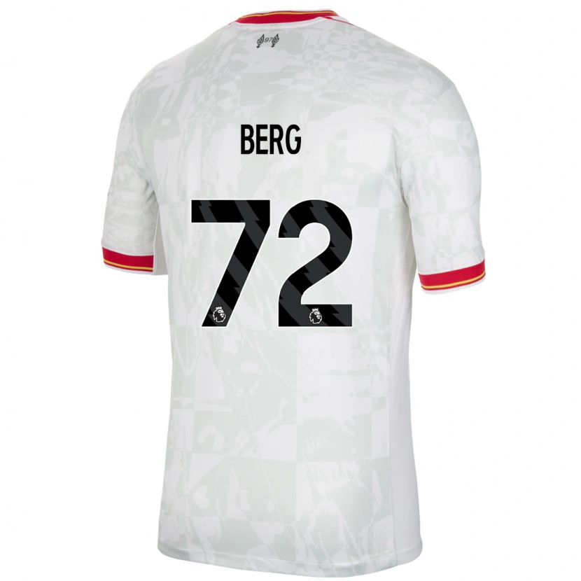 Danxen Barn Sepp Van Den Berg #72 Hvit Rød Svart Tredje Sett Drakt Trøye 2024/25 Skjorter T-Skjorte