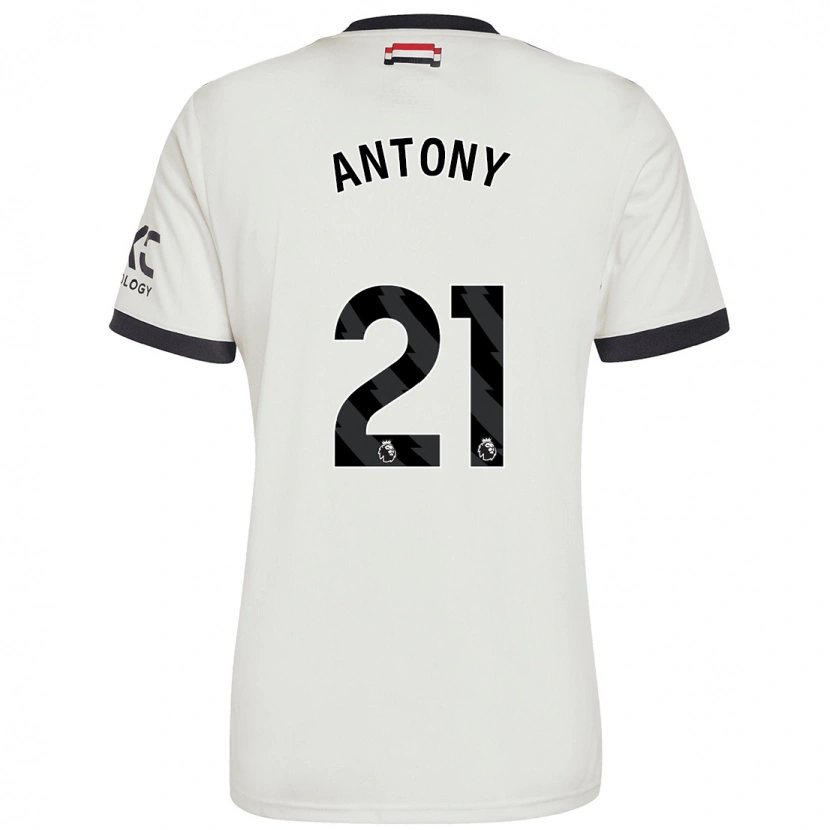 Danxen Barn Antony #21 Off White Tredje Sett Drakt Trøye 2024/25 Skjorter T-Skjorte