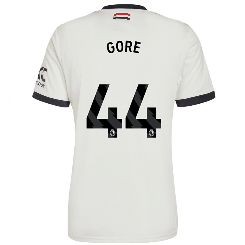 Danxen Barn Daniel Gore #44 Off White Tredje Sett Drakt Trøye 2024/25 Skjorter T-Skjorte