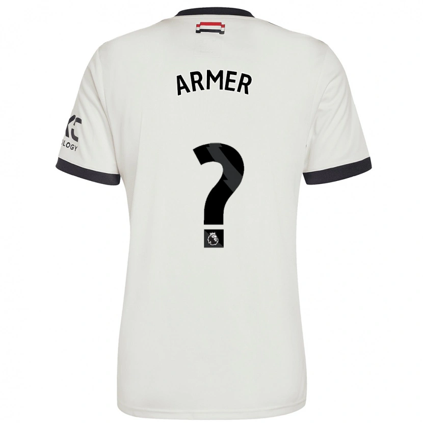 Danxen Barn Daniel Armer #0 Off White Tredje Sett Drakt Trøye 2024/25 Skjorter T-Skjorte